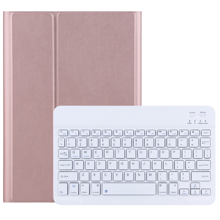 DY-E10 2 in 1 Removable Bluetooth Keyboard + Protective Leather Tablet Case with Holder for Lenovo Tab E10