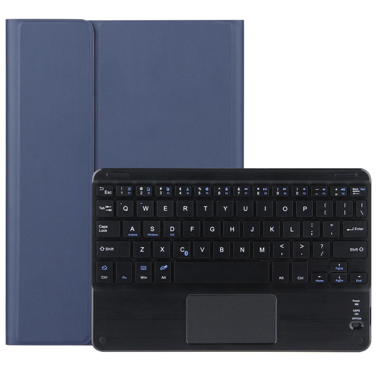 DY-E10 2 in 1 Removable Bluetooth Keyboard + Protective Leather Tablet Case with Touchpad & Holder for Lenovo Tab E10