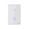 Sonoff T2 Touch 120mm Tempered Glass Panel Wall Switch Smart Home Light Touch Switch, Compatible with Alexa and Google Home, AC 100V-240V, US Plug