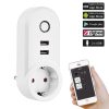 ZigBee 3.0 Dual USB Smart Socket Switch, EU Plug