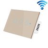 TC120 Wifi Smart Light Switch Glass Screen Touch Panel Voice Control Wireless Wall Switch Work with Alexa Echo / Google Home
