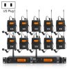 XTUGA IEM1200 Wireless Transmitter 10 Bodypack Stage Singer In-Ear Monitor System
