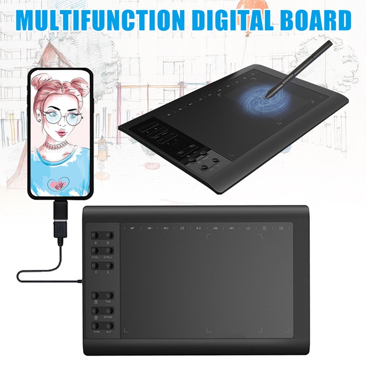Ubuy 10moons G10 Graphic Tablet 10moons 1060Plus Graphic Tablet