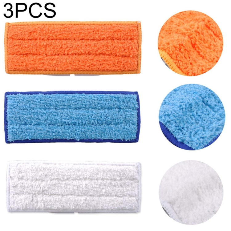 3 PCS Reusable Replacement Microfiber Mopping Cloth Wet Rag for iRobot Braava jet240 / 241