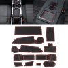Car Water Cup Gate Slot Mats Plastic Red Anti-Slip Interior Door Pad for Mercedes-Benz A Class 2019