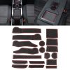 Car Water Cup Gate Slot Mats Plastic Red Anti-Slip Interior Door Pad for Subaru Forester 2019