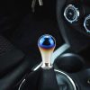 Universal Vehicle Car Blue Screwed Aluminum Alloy Gear Shifter Lever Manual Automatic Shift Knob Adapter