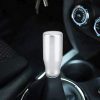Universal Car Modified Gear Shift Knob Solid Color Smooth Auto Transmission Shift Lever Knob with Three Rubber Covers