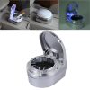 SHUNWEI SD-1201 Mini Portable Car Ashtray Blue LED Light for Dashboard Cigar Cigarette