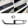 Car Carbon Fiber Window Lift Panel With Folding Key Soild Decorative Sticker for Left Drive BMW Z4 2009-2015