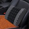 12V Four Season Chemical Fiber Wrapping Lumbar Seat Relaxation Waist Support Cushion for Car Office Family