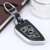 Car Auto PU Leather Luminous Effect Key Ring Protection Cover for BMW X5/X6