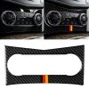 Car German Flag Carbon Fiber Air Conditioning Panel Decorative Sticker for Mercedes-Benz W204 C Class 2007-2010