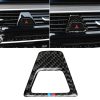 Car Tricolor Carbon Fiber Warning Light Decorative Sticker for BMW 5 Series G38 528Li / 530Li / 540Li 2018