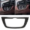 Car Carbon Fiber Headlight Switch Frame Decorative Sticker for BMW 5 Series G38 528Li / 530Li / 540Li 2018