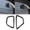 Car Tricolor Carbon Fiber Instrument Air Vent Frame Decorative Sticker for BMW 5 Series G38 528Li / 530Li / 540Li 2018, Left Drive