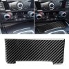 Car Carbon Fiber Storage Cigarette Lighter Panel Decorative Sticker for Audi 2010-2018 Q5 / 2009-2016 A4L / 2009-2016 A5
