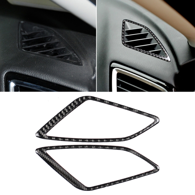 Car Carbon Fiber Instrument Air Outlet Decorative Sticker for Mazda Axela 2014 / 2017-2018