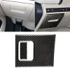 2 in 1 Car Carbon Fiber Main Driving Storage Box Handle Decorative Sticker for Toyota Eighth Generation Camry 2018-2019, Left Drive