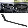 Car Carbon Fiber Central Control Air Outlet Below Decorative Sticker for Honda Tenth Generation Civic 2016-2019, Left Drive