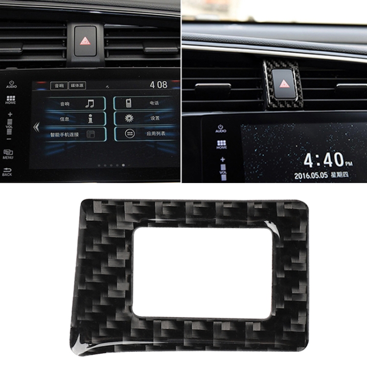 Car Carbon Fiber Double Flash Frame Decorative Sticker for Honda Tenth Generation Civic 2016-2019