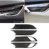 Car Carbon Fiber Door Inner Handle Wrist Panel Decorative Sticker for Cadillac XT5 2016-2017