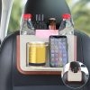 929 Car Foldable Hanging Trash Can Storage Bin with Small Table
