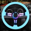 Car Colorful Modified Racing Sport Horn Button Steering Wheel, Diameter: 34.6cm