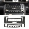 Car Carbon Fiber Air Conditioning CD Panel Decorative Sticker for Lexus IS250 2013-, Left Drive