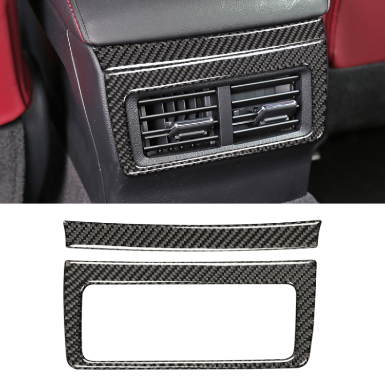 Car Carbon Fiber Rear Air Outlet Decorative Sticker for Lexus IS250 2013-, Left Drive