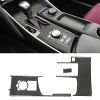 Car Carbon Fiber Gear Position Panel Decorative Sticker for Lexus IS250 2013-, Left Drive B Style