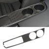 Car Carbon Fiber Water Cup Holder Panel Decorative Sticker for Lexus IS250 2013-, Left Drive