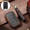 Hallmo Car Cowhide Leather Key Protective Cover Key Case for Land Rover Discovery 5 B Style