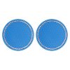 2 PCS Car Diamond Anti-skid Soft Rubber Water Cup Mat