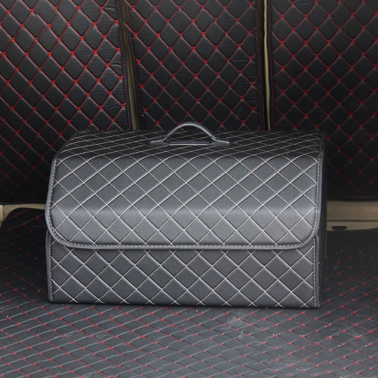 Car Trunk Foldable Storage Box, Checkered Large Size: 54 x 32 x 30cm