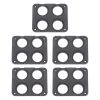 5 PCS 4-Hole Car Modified USB Charging Voltmeter Cigarette Lighter Panel