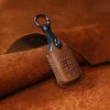 For Honda Car Cowhide Leather Key Protective Cover Key Case, Four Keys Version