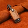For Volkswagen Car Cowhide Leather Key Protective Cover Key Case, D Version