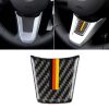 Car Carbon Fiber Steering Wheel Germany Color Decorative Sticker for BMW Z4 2009-2015