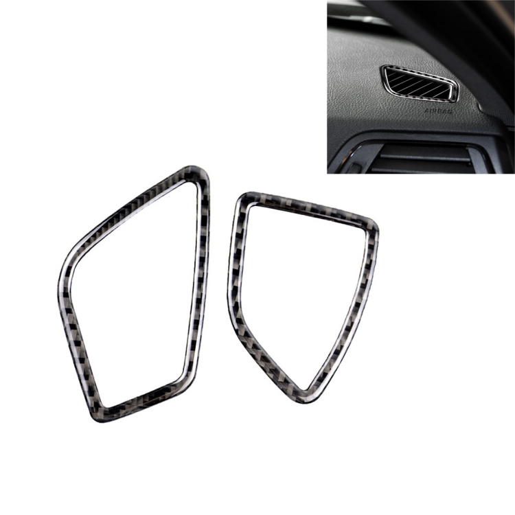 Carbon Fiber Car Instrument Air Outlet Decorative Sticker for BMW (F30) 2013-2018 / (F34) 2013-2017, Sutible for Left Driving