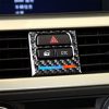 5 PCS Low Matching Three Color Carbon Fiber Car Air Outlet Decorative Sticker for BMW E90 / E92 / E93 2005-2012