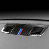 Three Color Carbon Fiber Car Instrument Large Outlet Decorative Sticker for BMW E90 2005-2012
