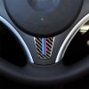 Large A Version Three Color Carbon Fiber Car Steering Wheel Decorative Sticker for BMW E90 2005-2012