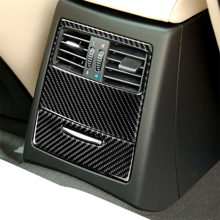 Carbon Fiber Car Rear Air Vent Combination Decorative Sticker with Hole for BMW E90 / E92 2005-2012