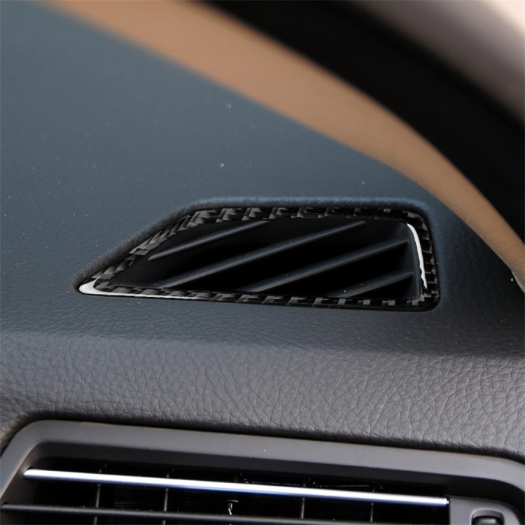Carbon Fiber Car Instrument Air Outlet Decorative Sticker for BMW 5 Series F07 5GT 535i 2010-2016,Sutible for Left Driving