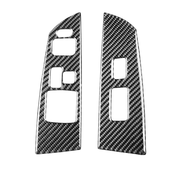 2 PCS Car Carbon Fiber Left and Right Lifting Panel Decorative Sticker for Mazda RX8 2004-2008, Left Drive High-configured