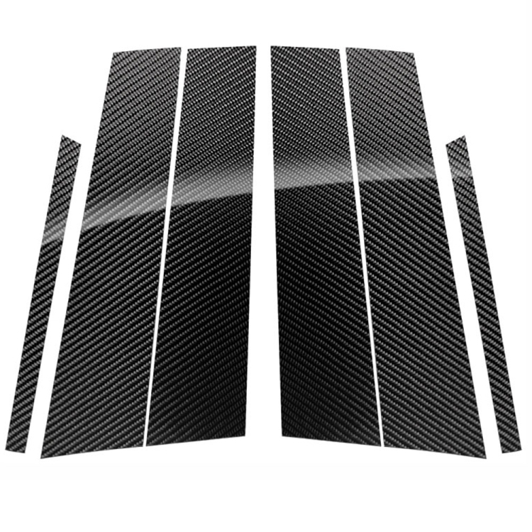 Car Carbon Fiber B Pillar Decorative Sticker for Mercedes-Benz GLA 2013-2018, Left and Right Drive Universal