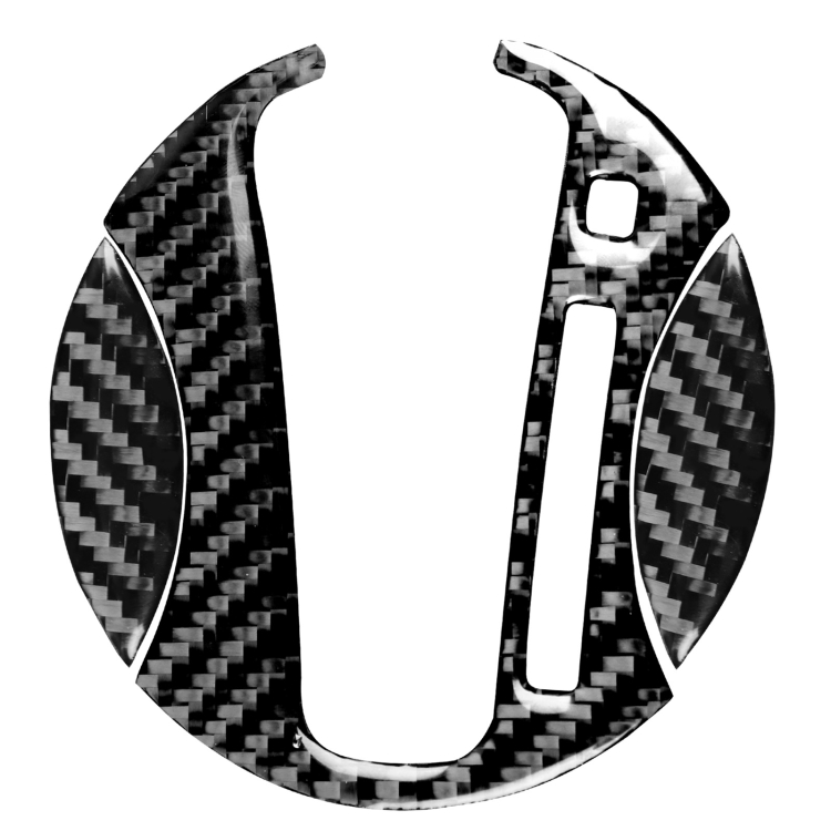 3 in 1 Car Carbon Fiber Automatic Gear Decorative Sticker for Honda Civic 8th Generation 2006-2011, Right Drive