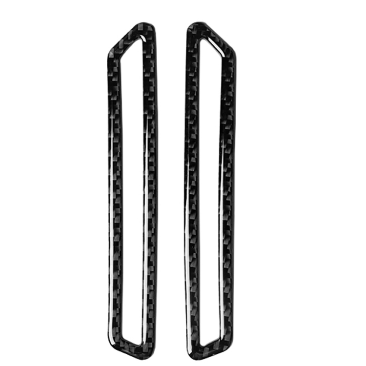 2 in 1 Car Carbon Fiber A-pillar Air Outlet Panel Decorative Sticker for Alfa Romeo Giulia 2017-2019, Left and Right Drive Universal