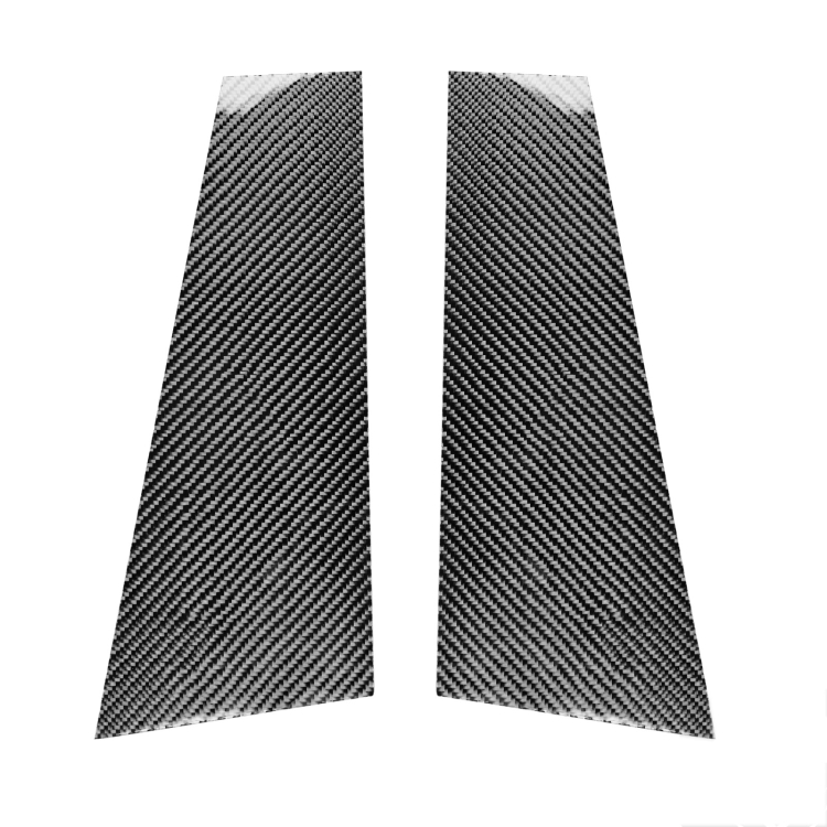 2 in 1 Car Carbon Fiber B-pillar Decorative Sticker for Mercedes-Benz CLA W117 2013-2019, Left and Right Drive Universal